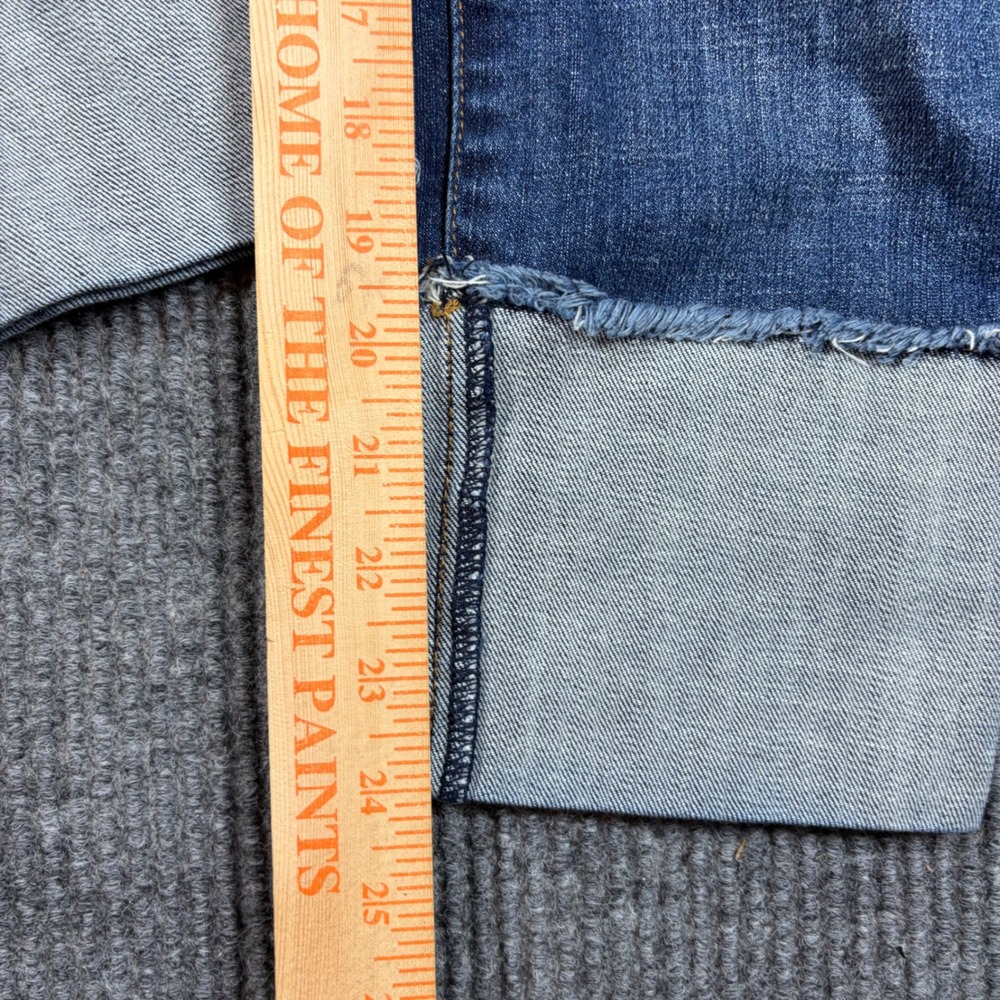 KUT from the Kloth Jeans Womens Size 6 Blue Denim Raw Hem Cuffed Crop Indigo‎ - Picture 7 of 9